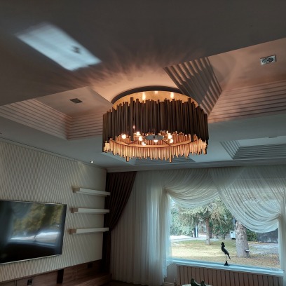 Ankara Siteler aydınlatma – eskitme metal boru avize | Zoom